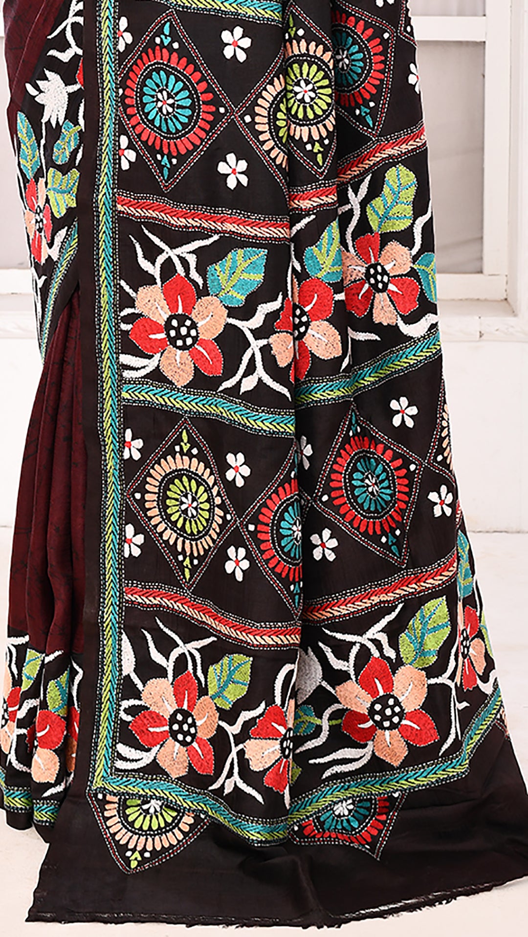 Batik Kantha saree
