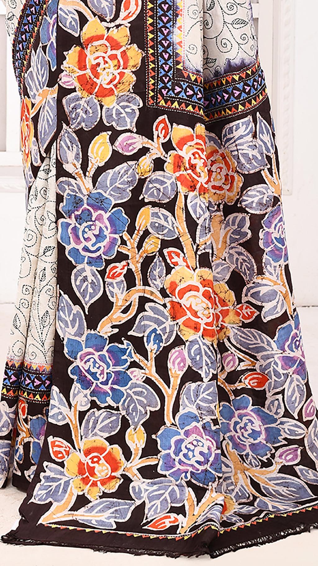 Batik Kantha saree