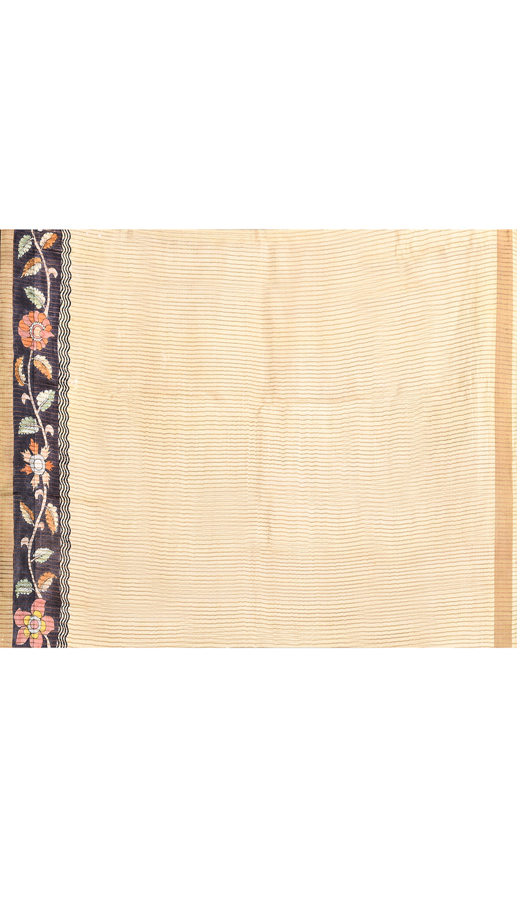 silk - Handblock Handpainted saree