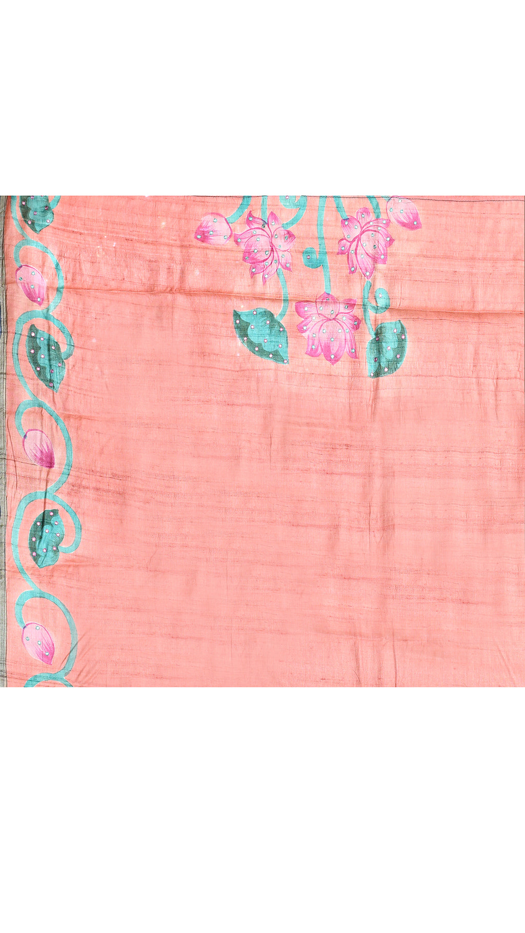 Tussar Zari Handpainted Saree
