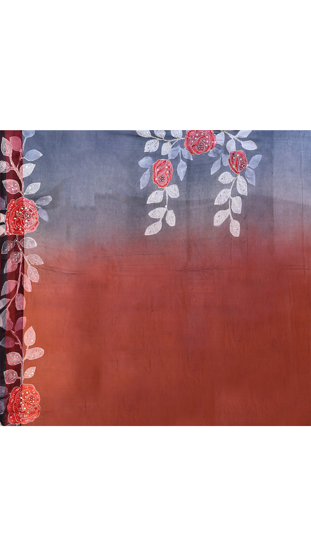 Muslin Embroidered Saree