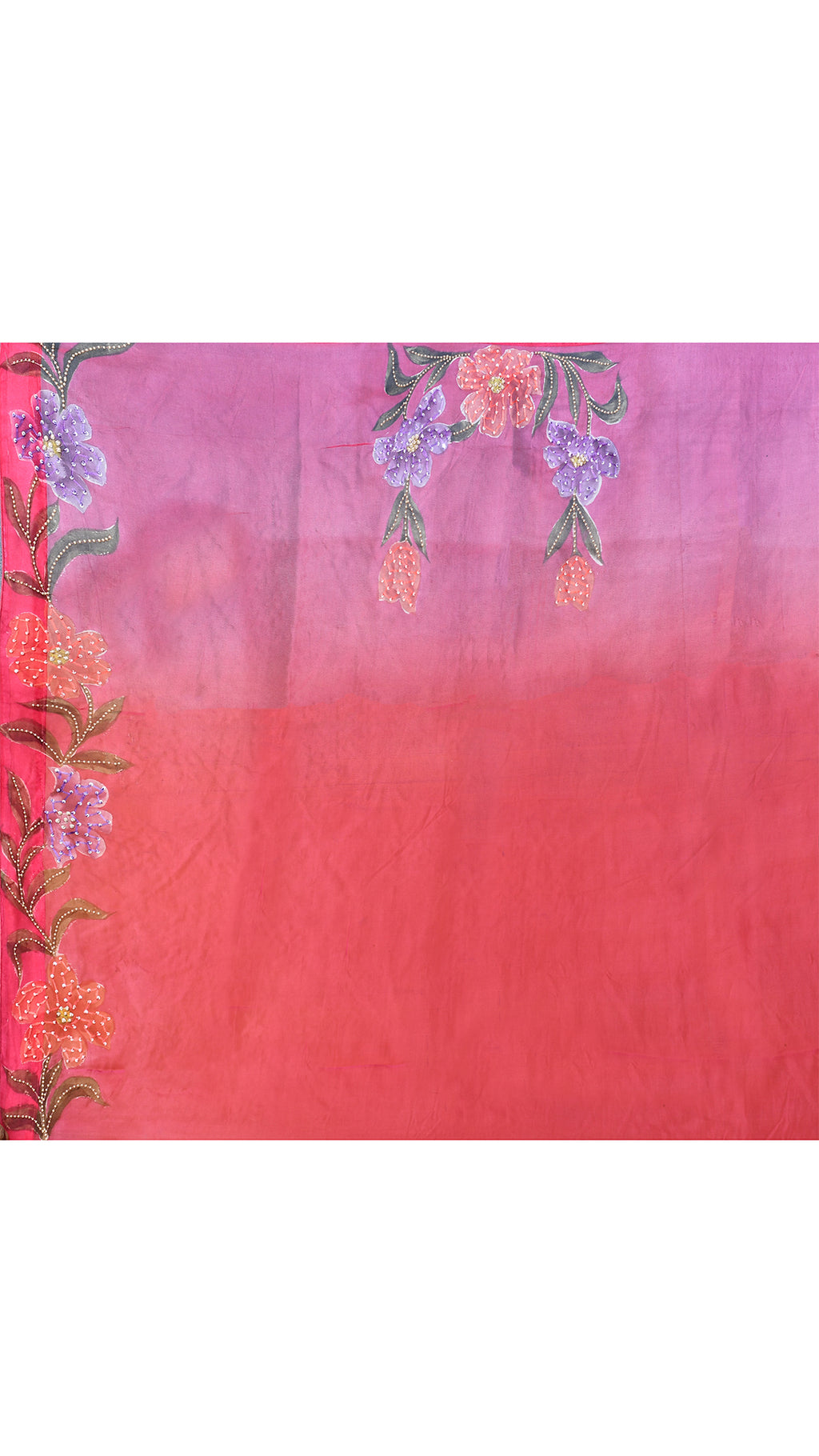 Muslin Embroidered Saree
