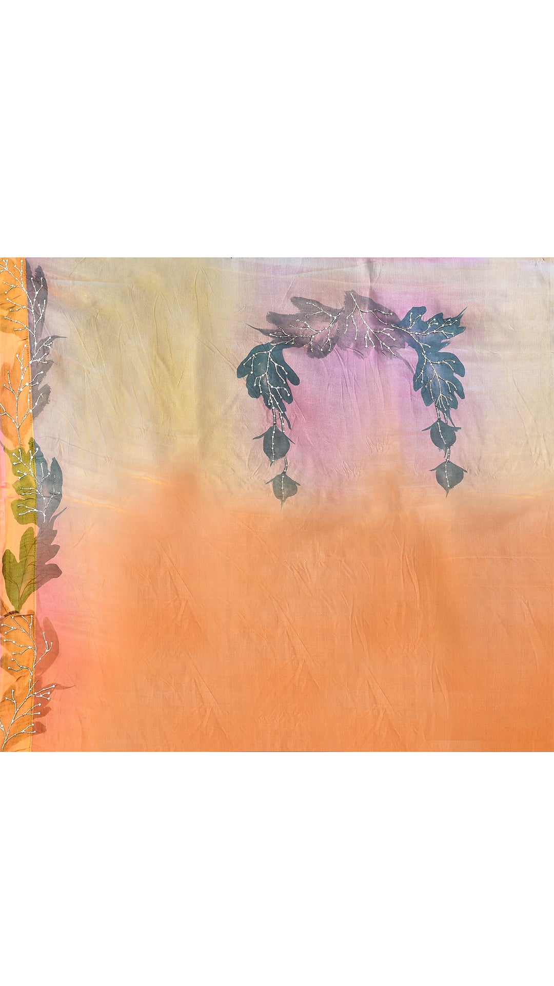 Muslin Embroidered Saree