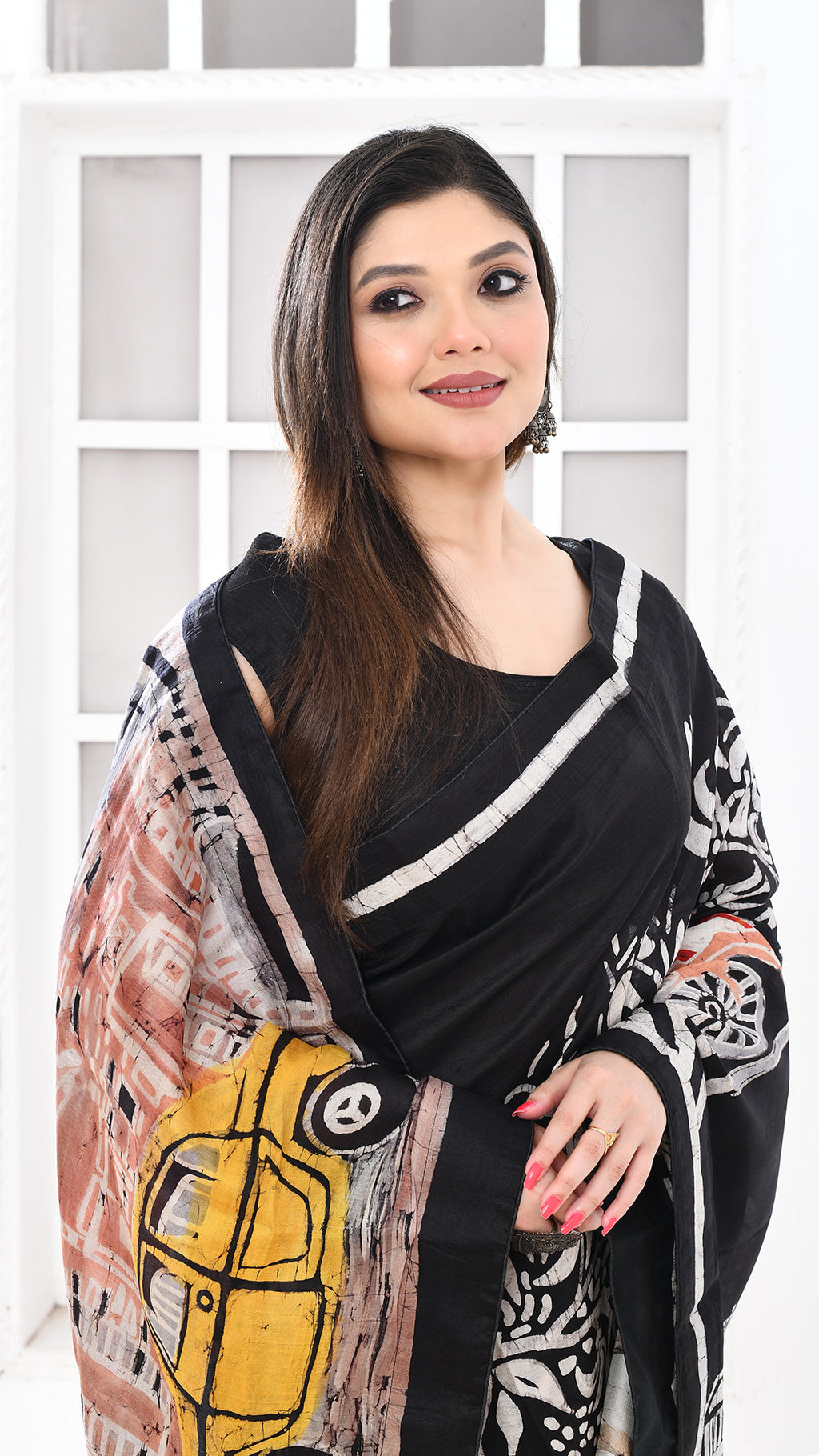 Bishnupuri Silk Kolkatanama Hand Batik