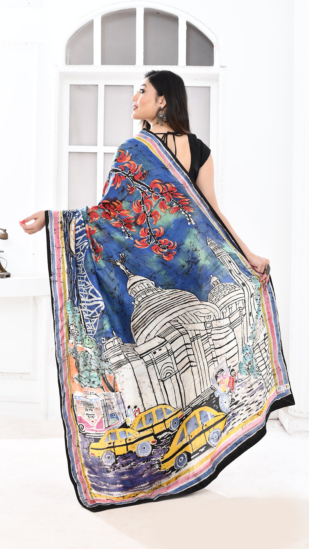 Bishnupuri Silk Kolkatanama Hand Batik