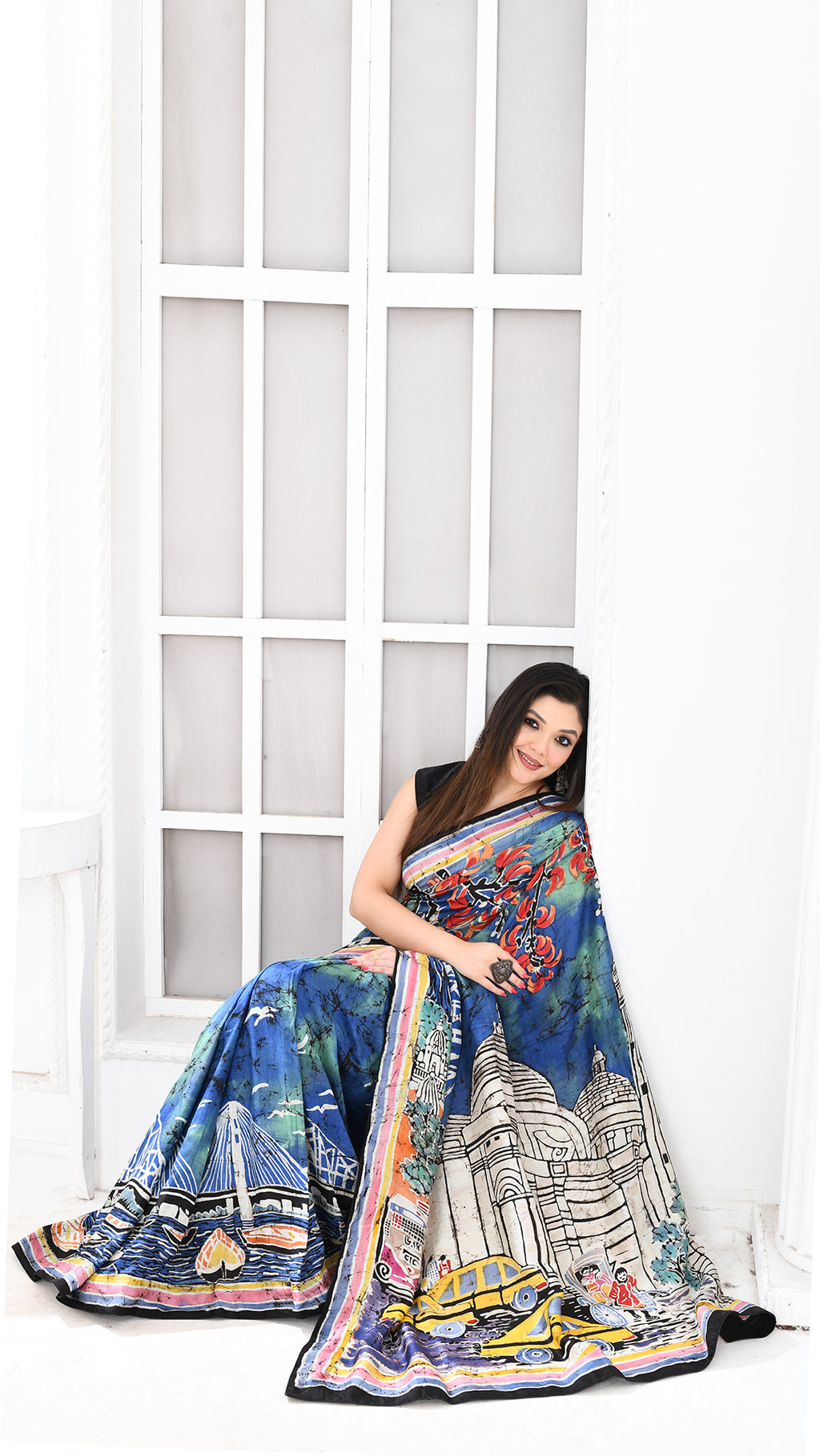 Bishnupuri Silk Kolkatanama Hand Batik