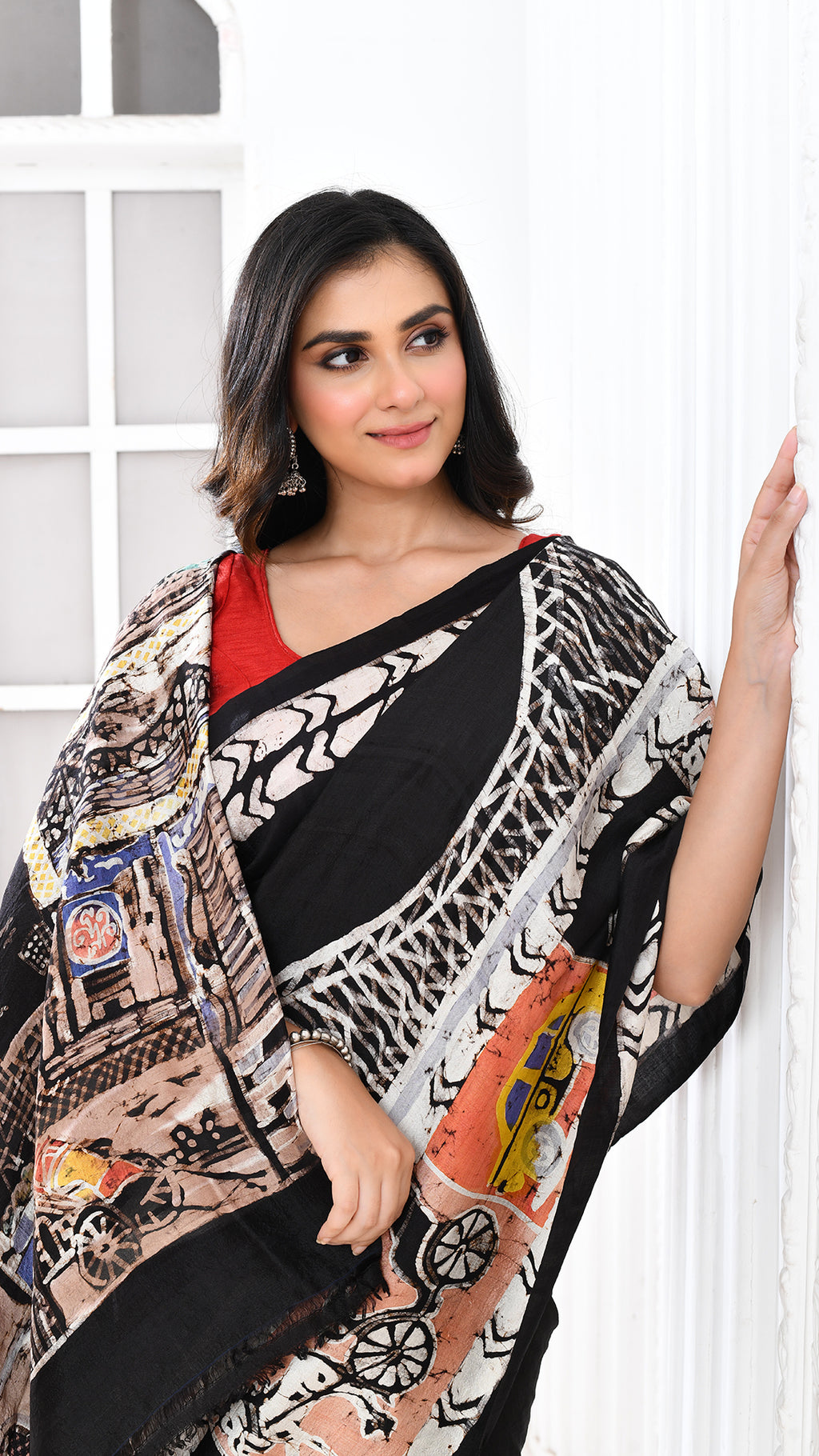 Bishnupuri Silk Kolkatanama Hand Batik
