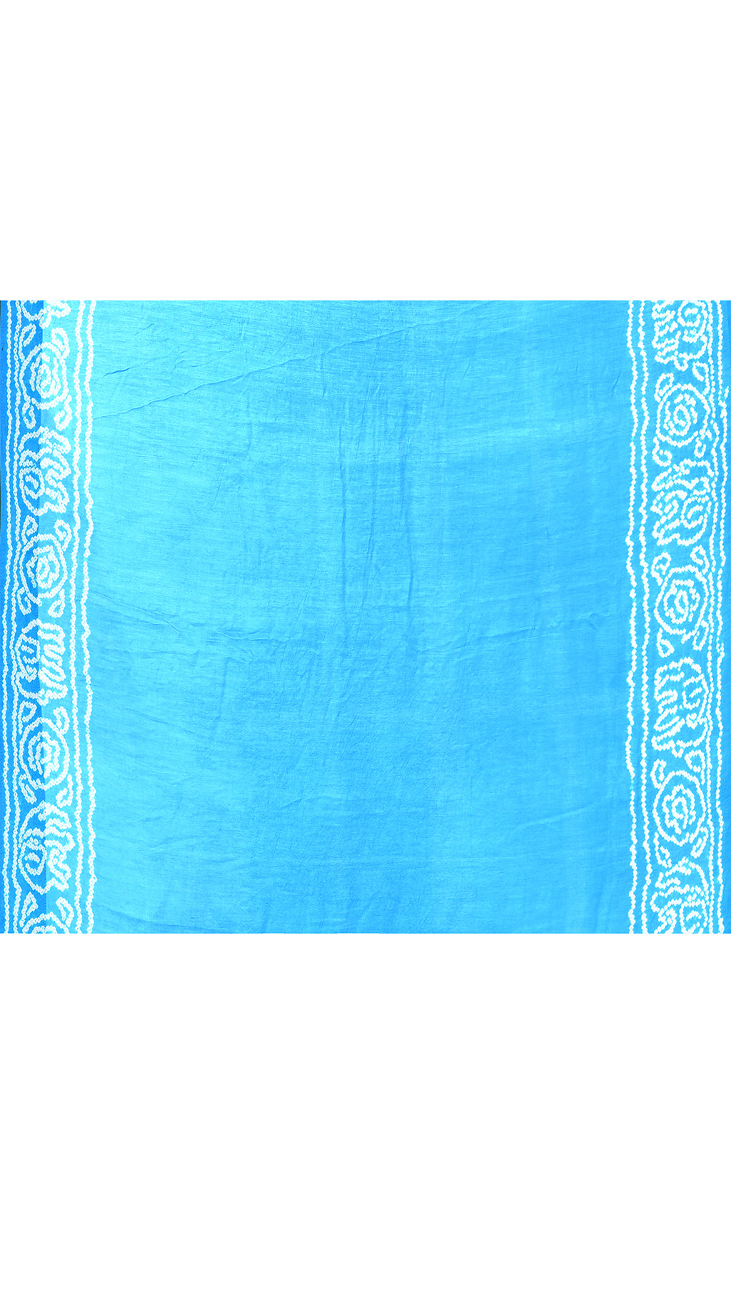 Gazi Silk Tissue Palu Hand Bandhej Green