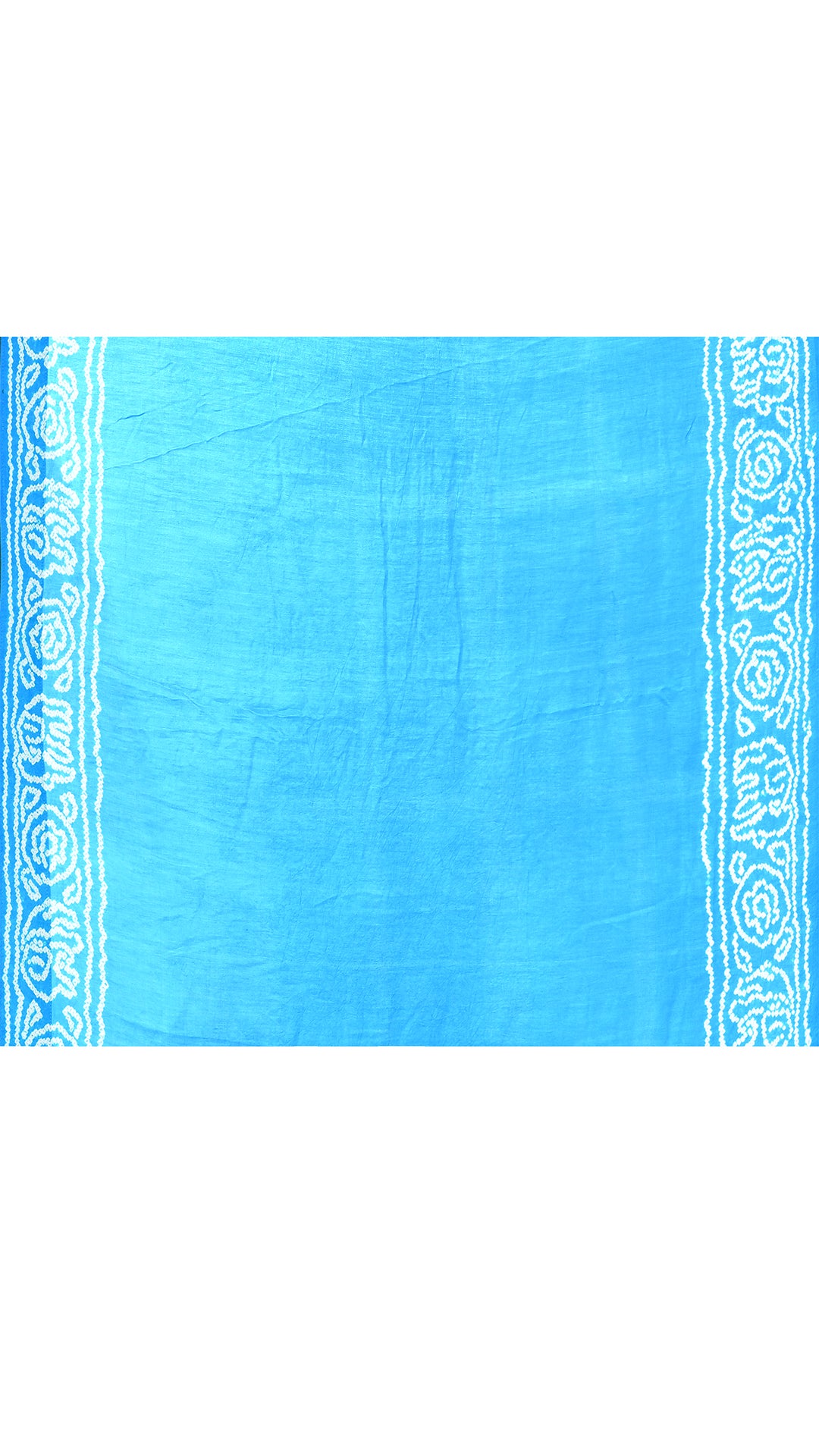 Gazi Silk Tissue Palu Hand Bandhej Green