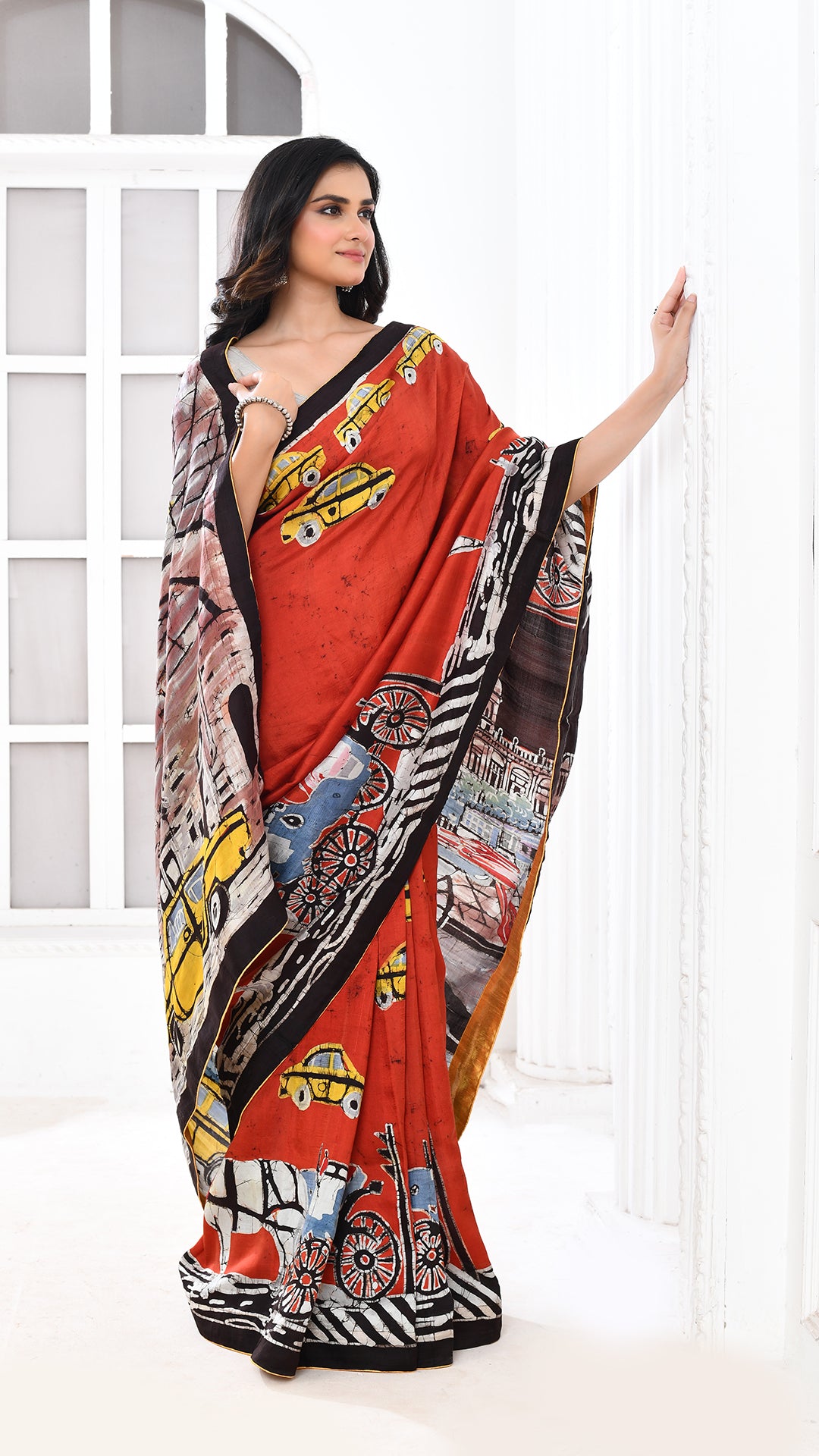 Bishnupuri Silk Kolkatanama Hand Batik
