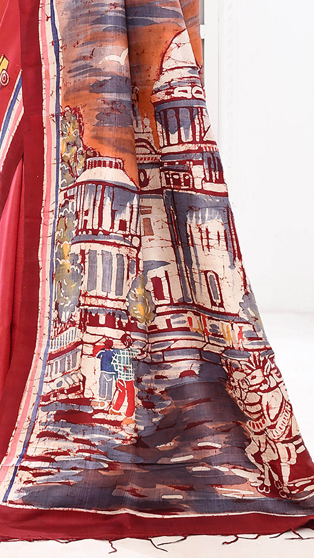 Bishnupuri Silk Kolkatanama Hand Batik