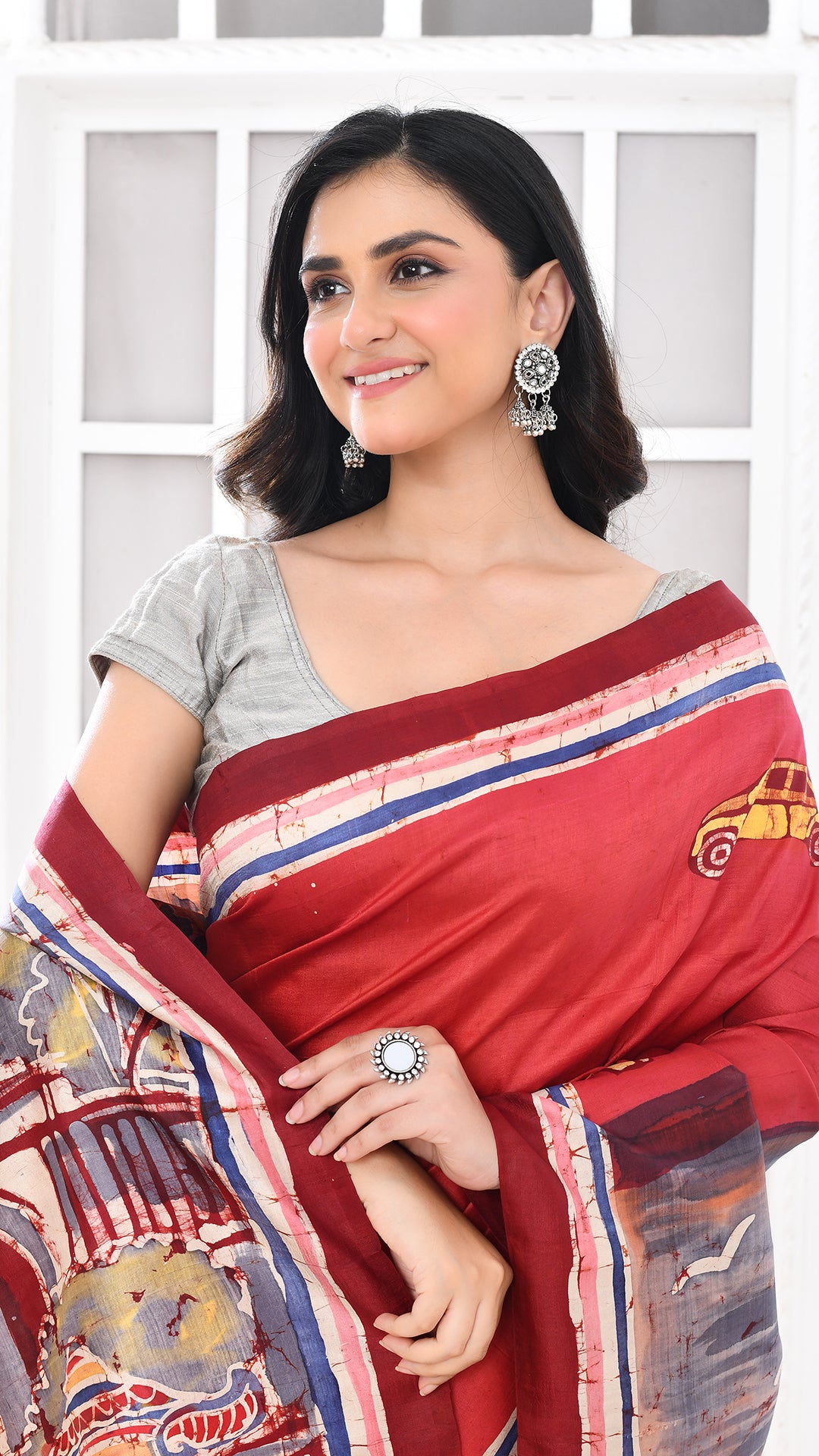 Bishnupuri Silk Kolkatanama Hand Batik